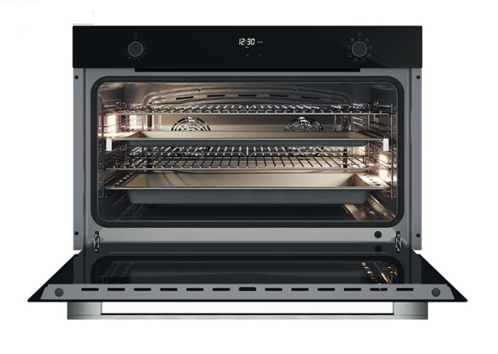 Belling BDO9608BK 90cm 8 Function Built-In Oven – Black Glass