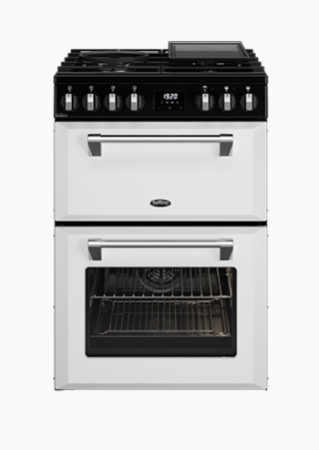 Belling BMR60DODFW 60cm Mini Richmond Dual Fuel Freestanding Cooker – White