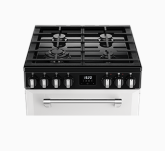 Belling BMR60DODFW 60cm Mini Richmond Dual Fuel Freestanding Cooker – White