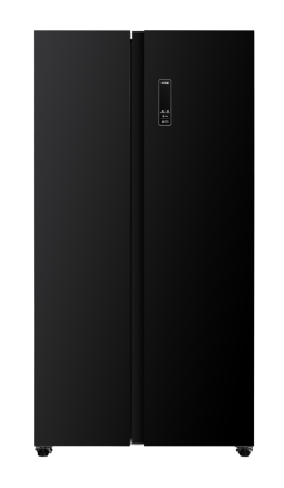 Coldstream CSH0-530-B – 532L Side-by-Side Fridge Freezer, 177cm H x 91cm W x 65cm D, Black Finish.