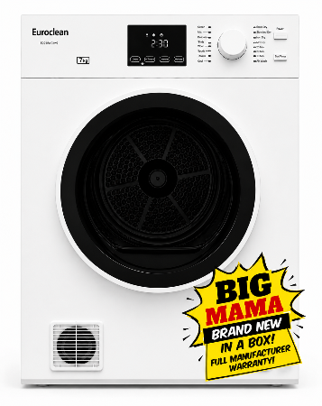 Euroclean ECDRY7KG 7kg Vented Dryer White
