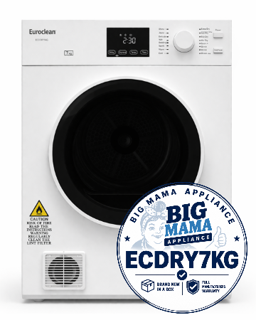 Euroclean ECDRY7KG 7kg Vented Dryer White
