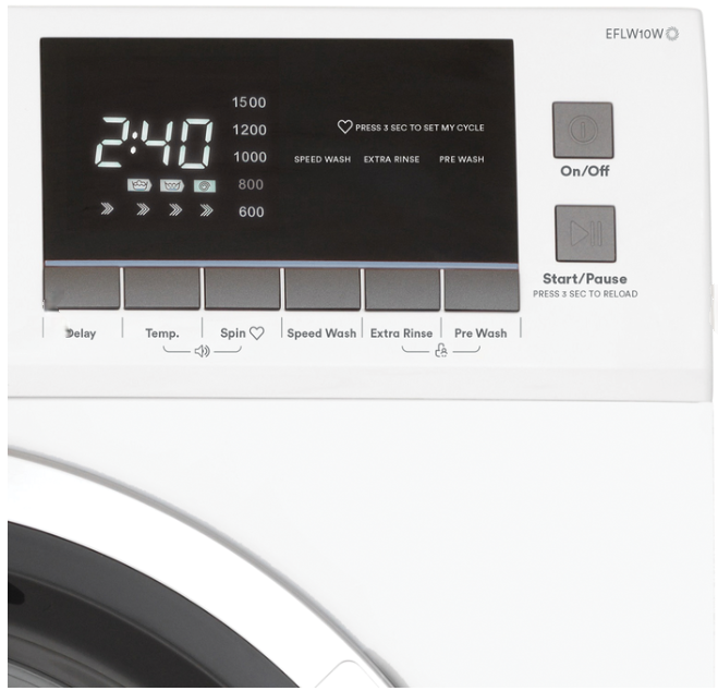 Esatto EFLW10W 10kg Front Load Washing Machine Washing Machine