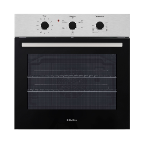 Emilia EMRENT65E 60cm Stainless Steel Electric Fan Forced Oven Built in Ovens