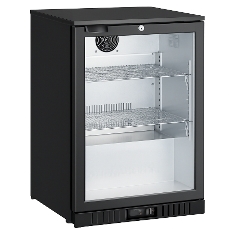 Eurotag EU-140HC 121L Back Bar Display Fridge – Black