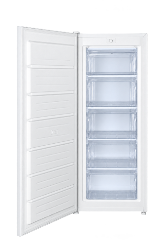 Euromaid EUFR168W 168L Upright Freezer with 4 Drawers & Reversible Door – White