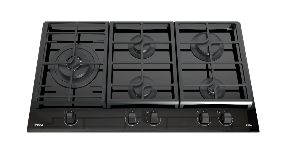 Teka GSC95320BNIX 90cm Gas on Glass Cooktop with ExactFlame
