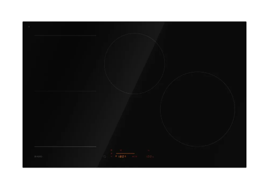 ASKO HI5842FBG1 Series 5 80cm 4 Zone Bridge Induction Cooktop – Black