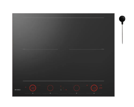 ASKO HID654GC 60cm Celsius°Cooking™ 4 Zone Induction Cooktop – Black Ceramic Glass