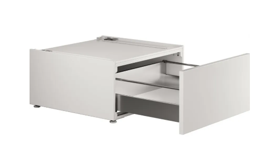 ASKO HP320W Hidden Helpers™ Laundry Pedestal with Pull-Out Storage Drawer – White