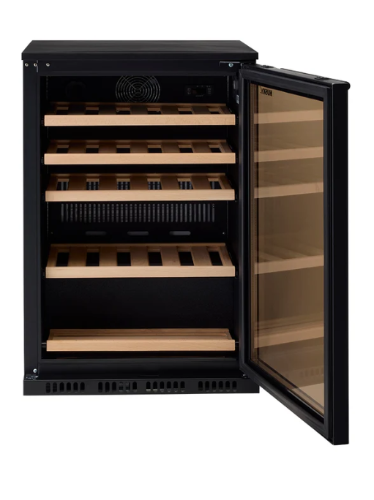 Husky HUSWSALFC1BK Riserva 104L Alfresco Single Zone Wine Fridge – Matte Black
