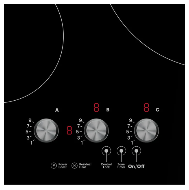 Inalto ICI603K-1 60cm 3 Zone Induction Cooktop