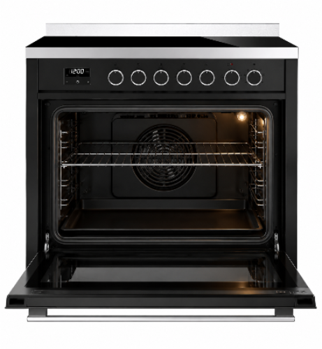 Omega OFOIC908BCOM 90cm Freestanding Cooker with Induction Cooktop - Freestanding Oven