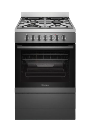 Westinghouse WFE616DSC 60cm Dual Fuel Freestanding Cooker – Dark Stainless Steel
