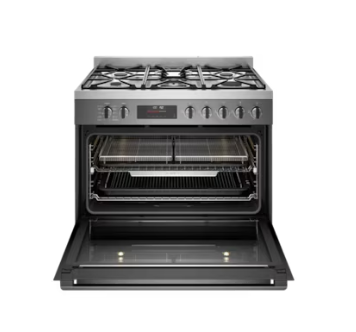 Westinghouse, WFEP9717DD, 90cm dual fuel pyrolytic freestanding oven with AirFry, dark stainless steel