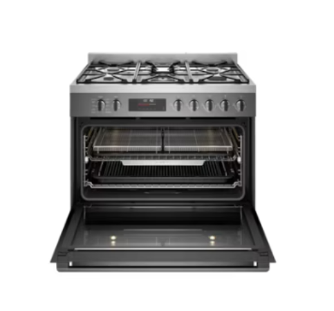 Westinghouse WFEP9717DD 90cm Dual Fuel Pyrolytic Freestanding Cooker with AirFry Dark Stainless Steel