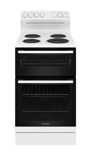 Westinghouse WLE522WC 54cm freestanding electric oven and coil cooktop white Freestanding Oven