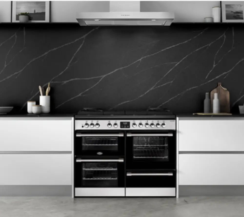 Belling BCC1100GTGSS 110cm CookCentre Deluxe Gas-Through-Glass Freestanding Cooker – Stainless Steel - Freestanding Oven