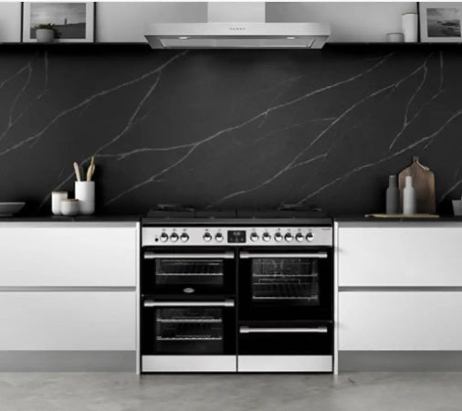 Belling BCC1100GTGSS 110cm CookCentre Deluxe Gas-Through-Glass Freestanding Cooker – Stainless Steel - Freestanding Oven
