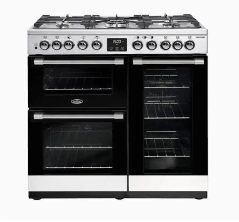 Belling BCC900DFSS 90cm CookCentre Deluxe Dual Fuel Freestanding Cooker – Stainless Steel - Freestanding Oven