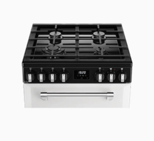 Belling BMR60DODFW 60cm Mini Richmond Dual Fuel Freestanding Cooker – White - Freestanding Oven
