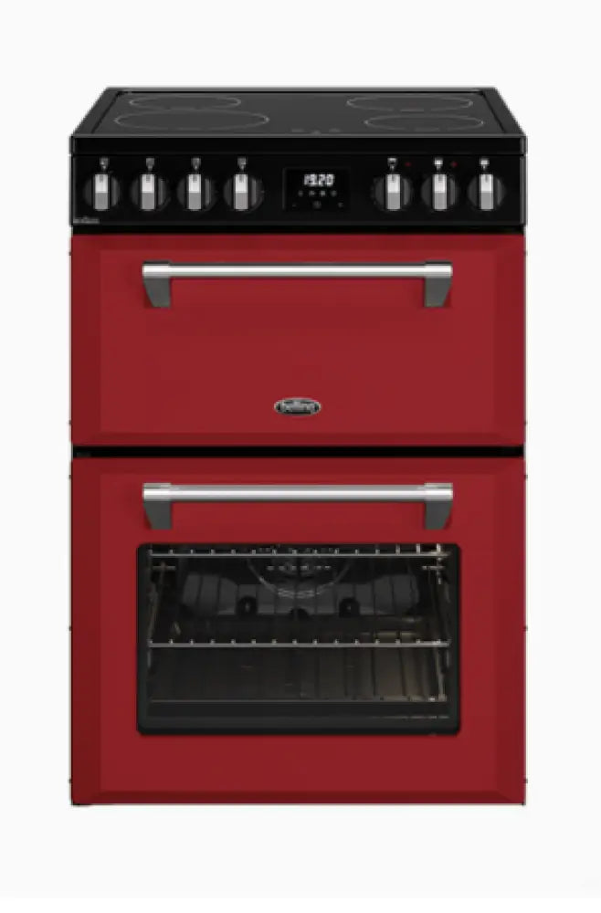 Belling BMR60DOINDCHR 60cm Colour Boutique Mini Richmond Induction Freestanding Cooker – Chilli Red - Freestanding Oven