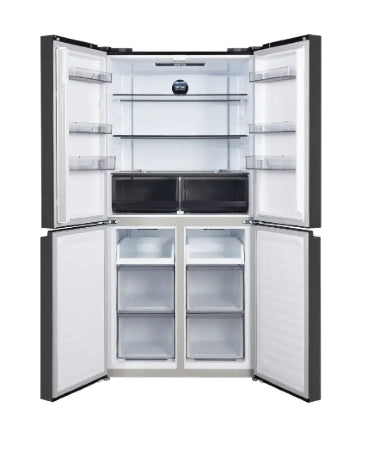 CHiQ CCD502NBS 503L Quad Door Fridge Black Steel Refrigerator