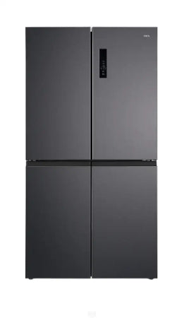 CHiQ CCD601NBS 601L Quad Door Fridge Black Steel Refrigerator