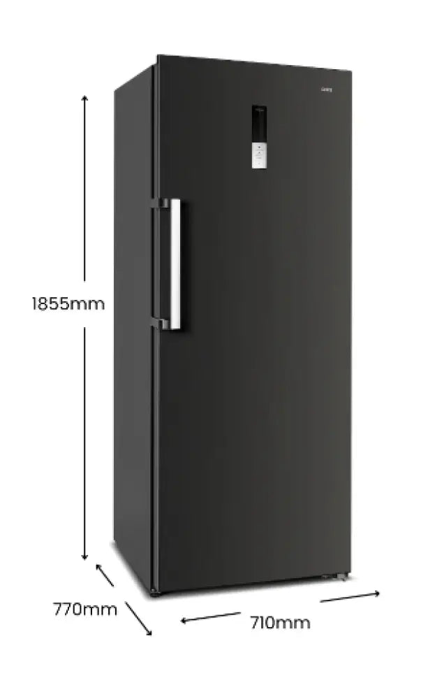 CHiQ CSH379NBSR3 380L Hybrid Vertical Freezer Right Hinge Black Steel Freezer OR Fridge Hybrid