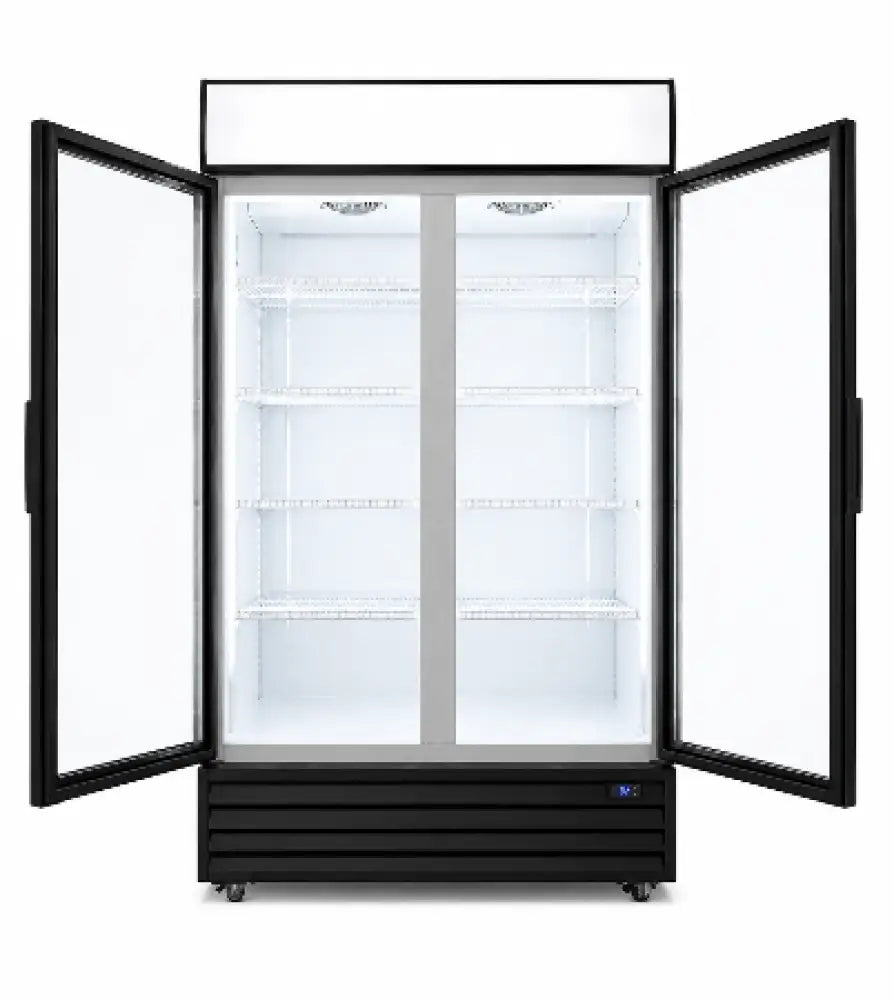 Eurotag EU1000 1000L Double Glass Door Display Fridge - Display Fridges