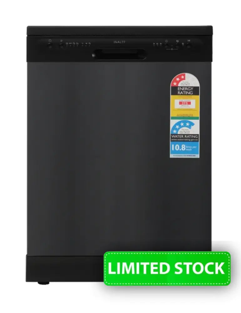 Inalto IDW604BX 60cm Freestanding Dishwasher Black S/Steel dISHWASHER
