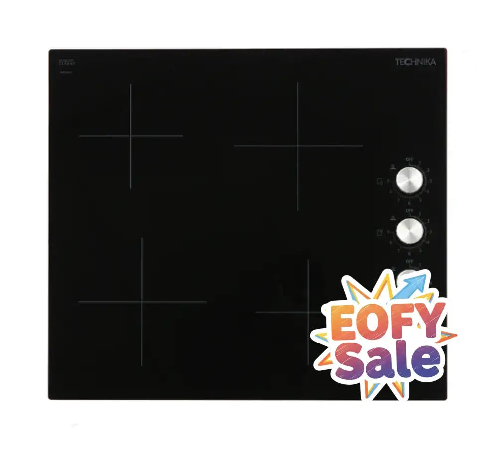 Technika TGGCM64-5 60cm Ceramic Cooktop Black Glass - Cooktops