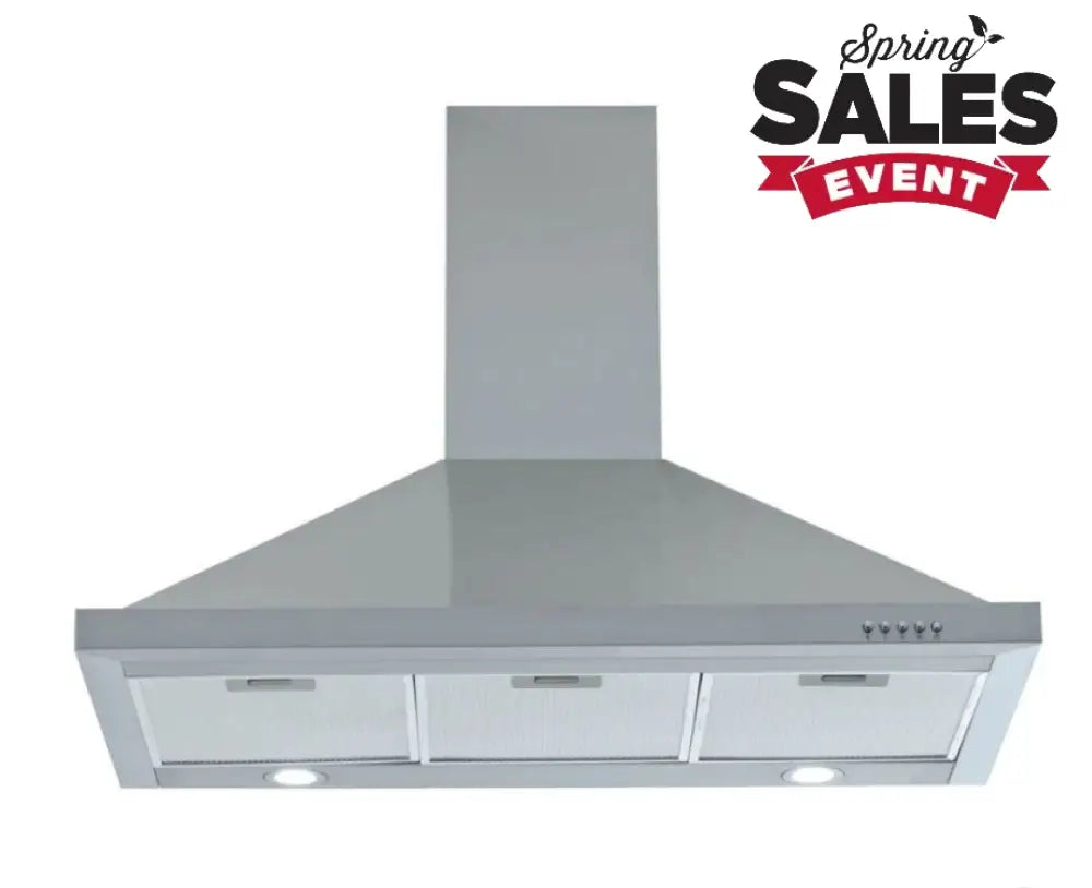 Viali V3FC90SS 900mm Canopy Rangehood in Stainless Steel Rangehoods