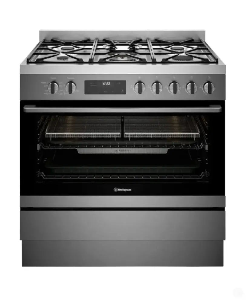 Westinghouse WFE9516DD 90cm dual fuel freestanding oven with AirFry dark stainless steel Freestanding Oven