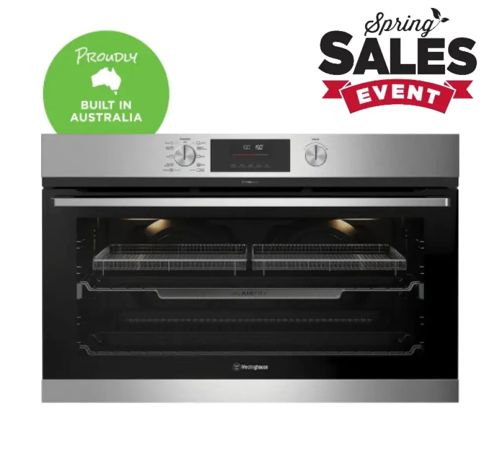 Westinghouse WVEP9716SD 90cm multi function 10 pyrolytic oven with AirFry stainless steel Built in Ovens