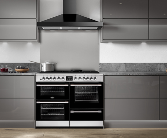 Belling BCC1100DFSS 110cm CookCentre Deluxe Dual Fuel Freestanding Cooker – Stainless Steel