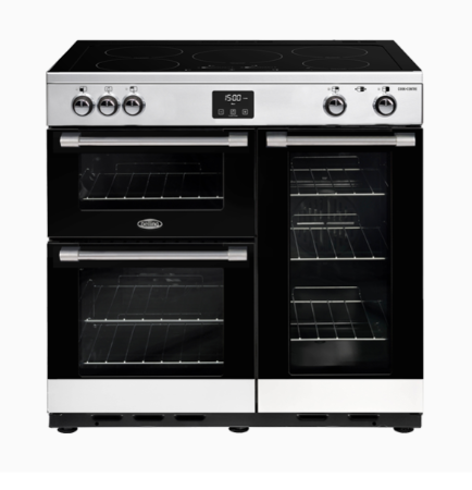 Belling BCC900ISS 90cm CookCentre Deluxe Induction Freestanding Cooker – Stainless Steel