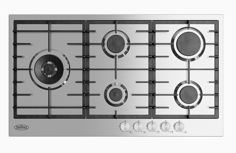 Belling BDC905LS 90cm Gas Cooktop, Stainless Steel