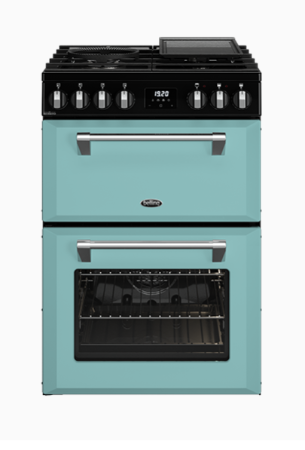 Belling BMR60DODFCB 60cm Mini Richmond Dual Fuel Freestanding Cooker – Country Blue