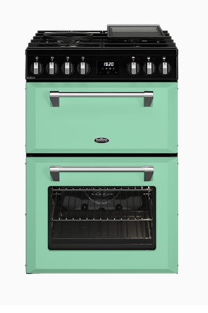Belling BMR60DODFMM 60cm Colour Boutique Mini Richmond Dual Fuel Freestanding Cooker – Mojito Mint