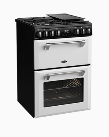 Belling BMR60DODFW 60cm Mini Richmond Dual Fuel Freestanding Cooker – White