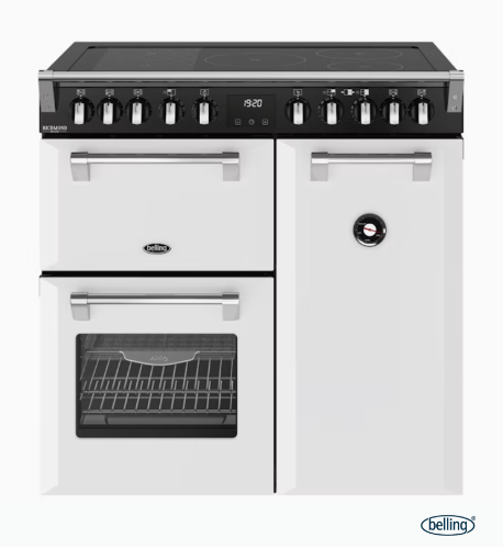 Belling BRD900IWH Richmond Deluxe 90cm Induction Range Cooker – White