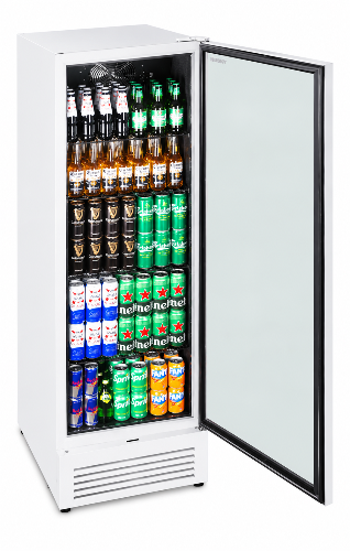 Husky C4HHMBWHAU 435L HomeBar Single Door Drinks Chiller – White