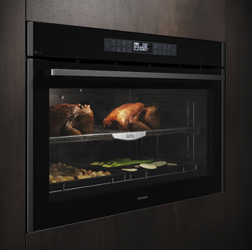 Euromaid EPO917ASTB 90cm 17 Function Pyrolytic Built-In Oven with Air Fry – Dark Stainless