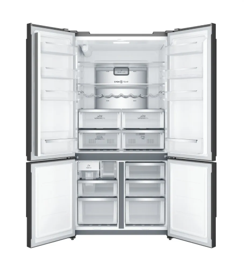 Electrolux EQE5657BA 562L UltimateTaste 700 quad door fridge Matte charcoal black Refrigerator