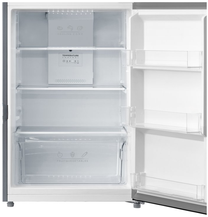 Esatto ETM203S 203L Top Mount Refrigerator Silver Refrigerator