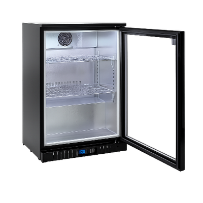 Eurotag EU-140HC 121L Back Bar Display Fridge – Black