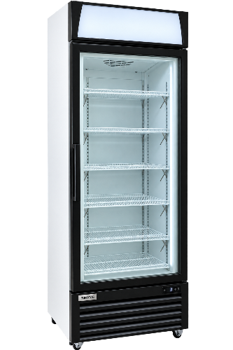 Eurotag EU-490GF 490L Commercial Upright Glass Door Freezer – Black