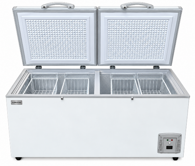 Eurotag EU-620 620L Commercial Chest Freezer with Solid Lift-Up Lids – White