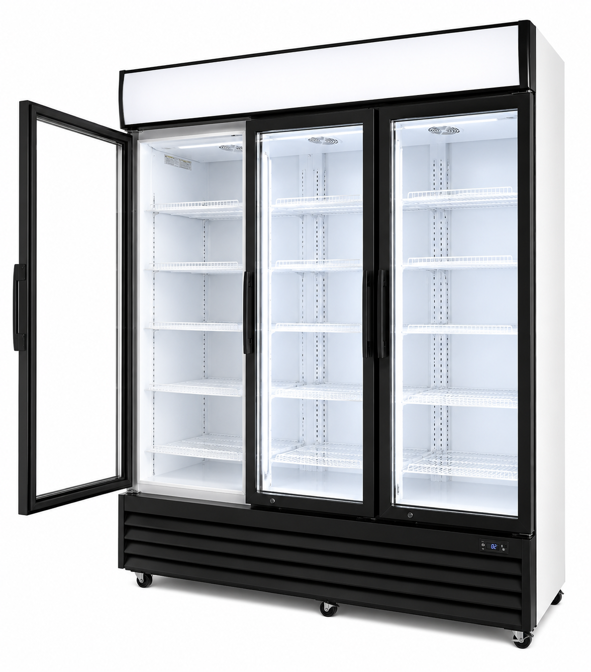 Eurotag EU1200 1200L Triple Glass Door Display Fridge